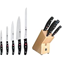 Zwilling TWIN POLLUX - Bloque para 5 cuchillos con hoja endurecida al frío Friodur- acero inoxidable